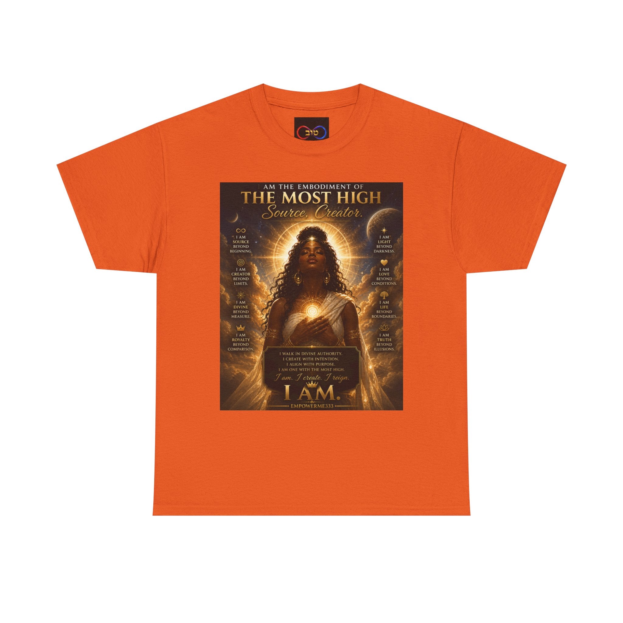 Christian Faith T-Shirt — “I AM” The Most High Inspirational Tee