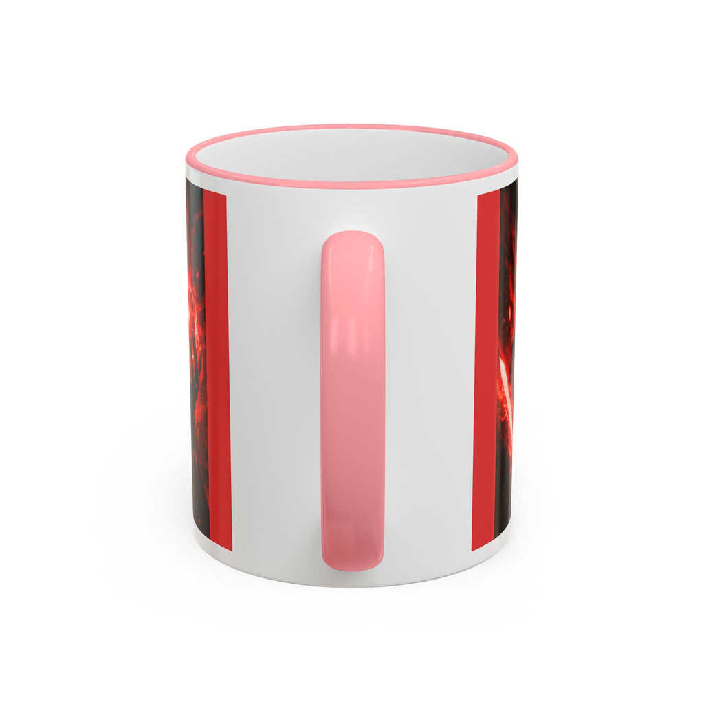 Dark Romance Couple Mug — Red Flame Accent Rim & Handle (11oz, 15oz)