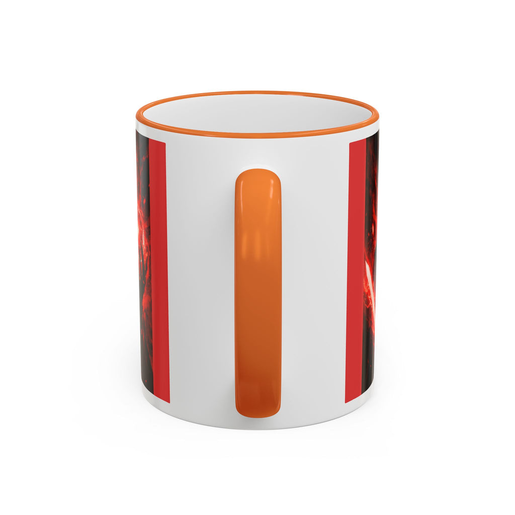 Dark Romance Couple Mug — Red Flame Accent Rim & Handle (11oz, 15oz)