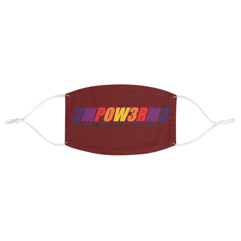 Empower Me Face Mask — Bold Retro '3MPOW3RM3' Graphic