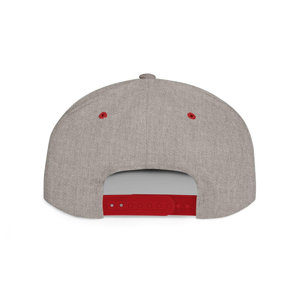 Infinity Heart Flat Bill Snapback Hat — Colorful Love Logo Embroidered Cap