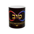 EmpowerME333 Infinity Symbol Ceramic Mug — Hebrew 'Tov' Gold Design (11oz/15oz)