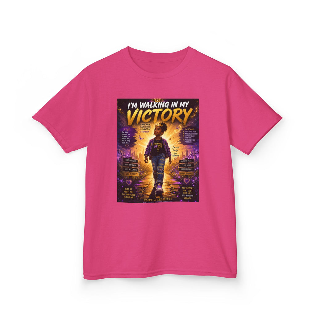 Kids Victory T‑Shirt — "I'm Walking in My Victory" Inspirational Tee for Boys & Girls