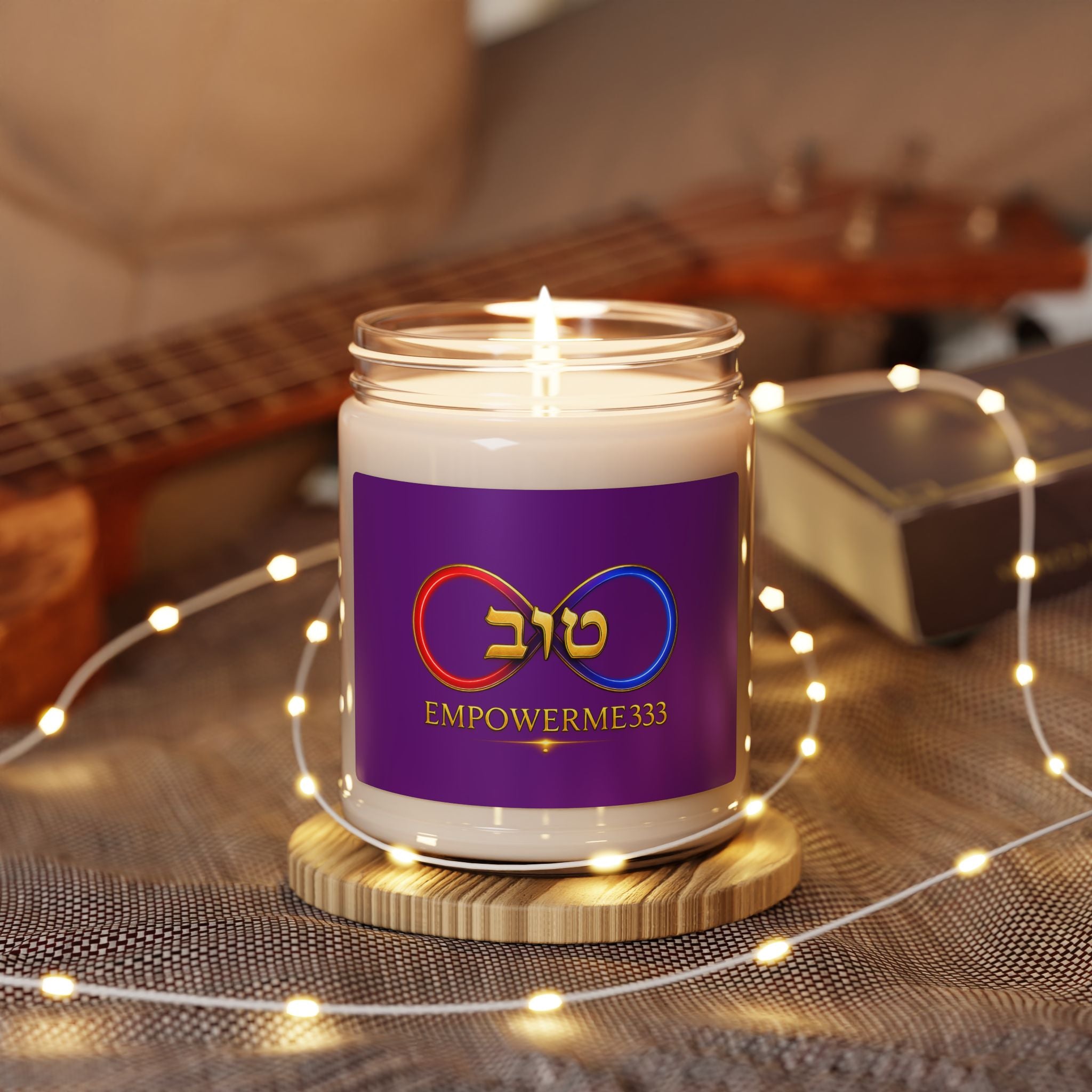 Soy Candle — EmpowerMe333 'Tov' Heart Scented Jar (9oz)