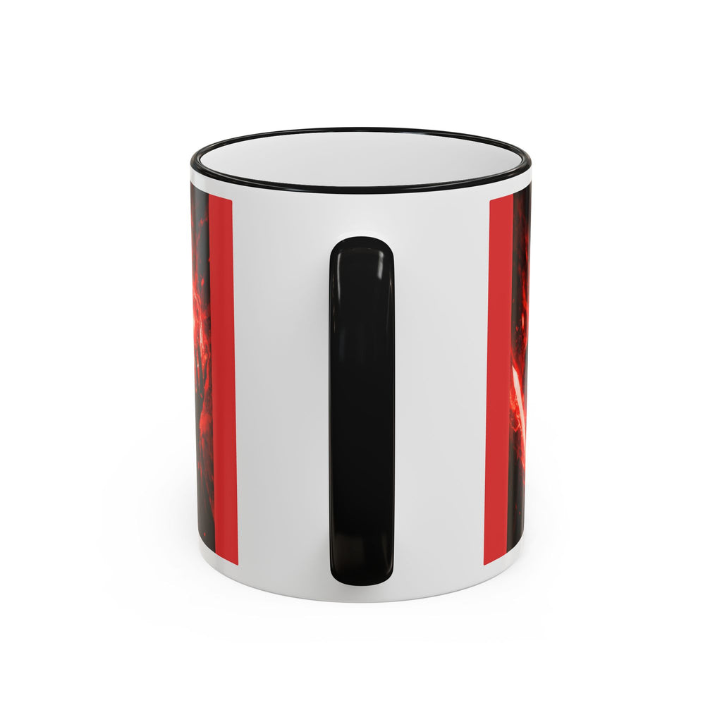 Dark Romance Couple Mug — Red Flame Accent Rim & Handle (11oz, 15oz)