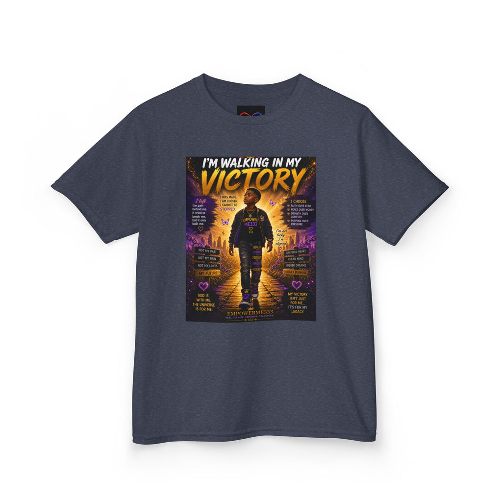 Kids T‑Shirt — "I’m Walking In My Victory" Inspirational Faith Tee
