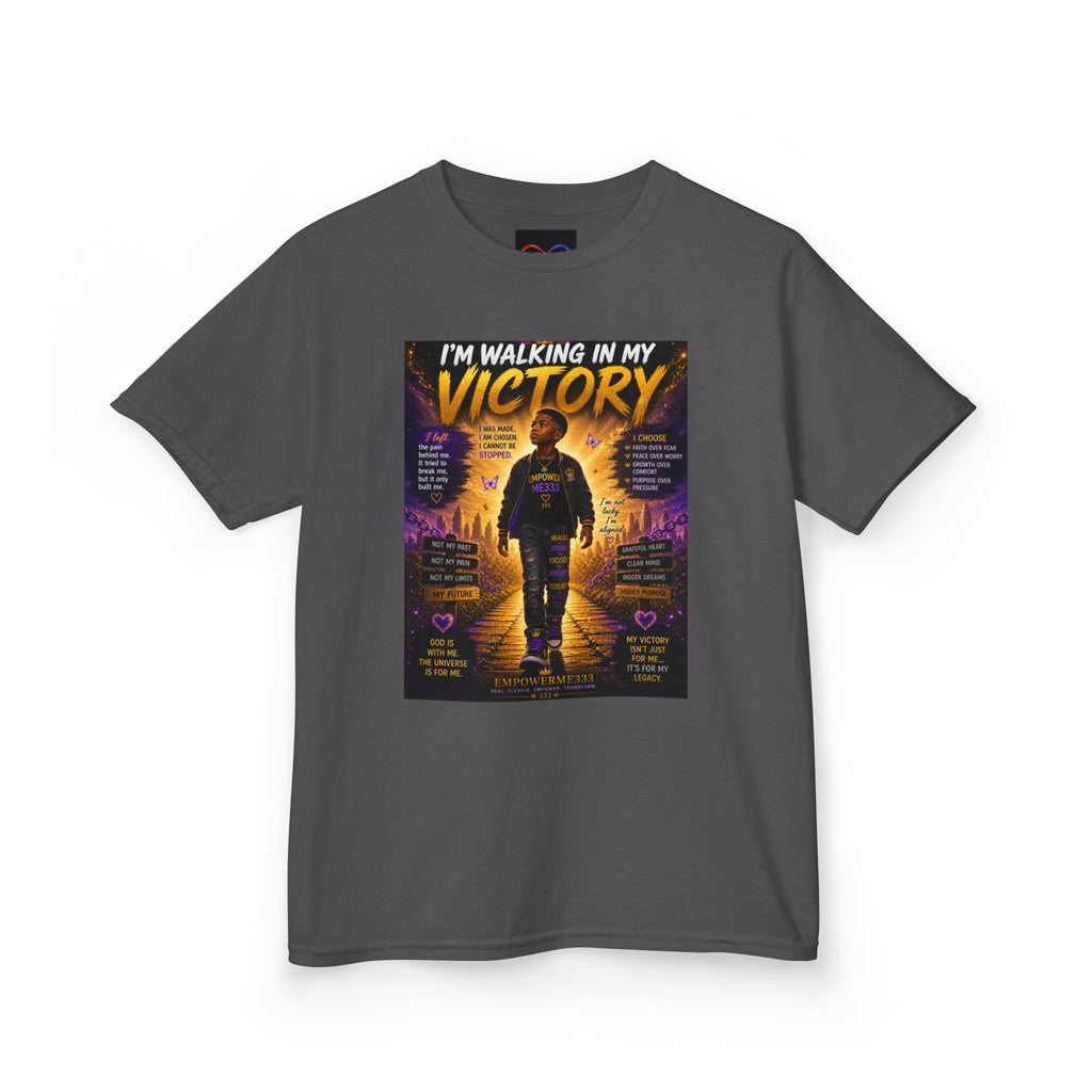 Kids T‑Shirt — "I’m Walking In My Victory" Inspirational Faith Tee