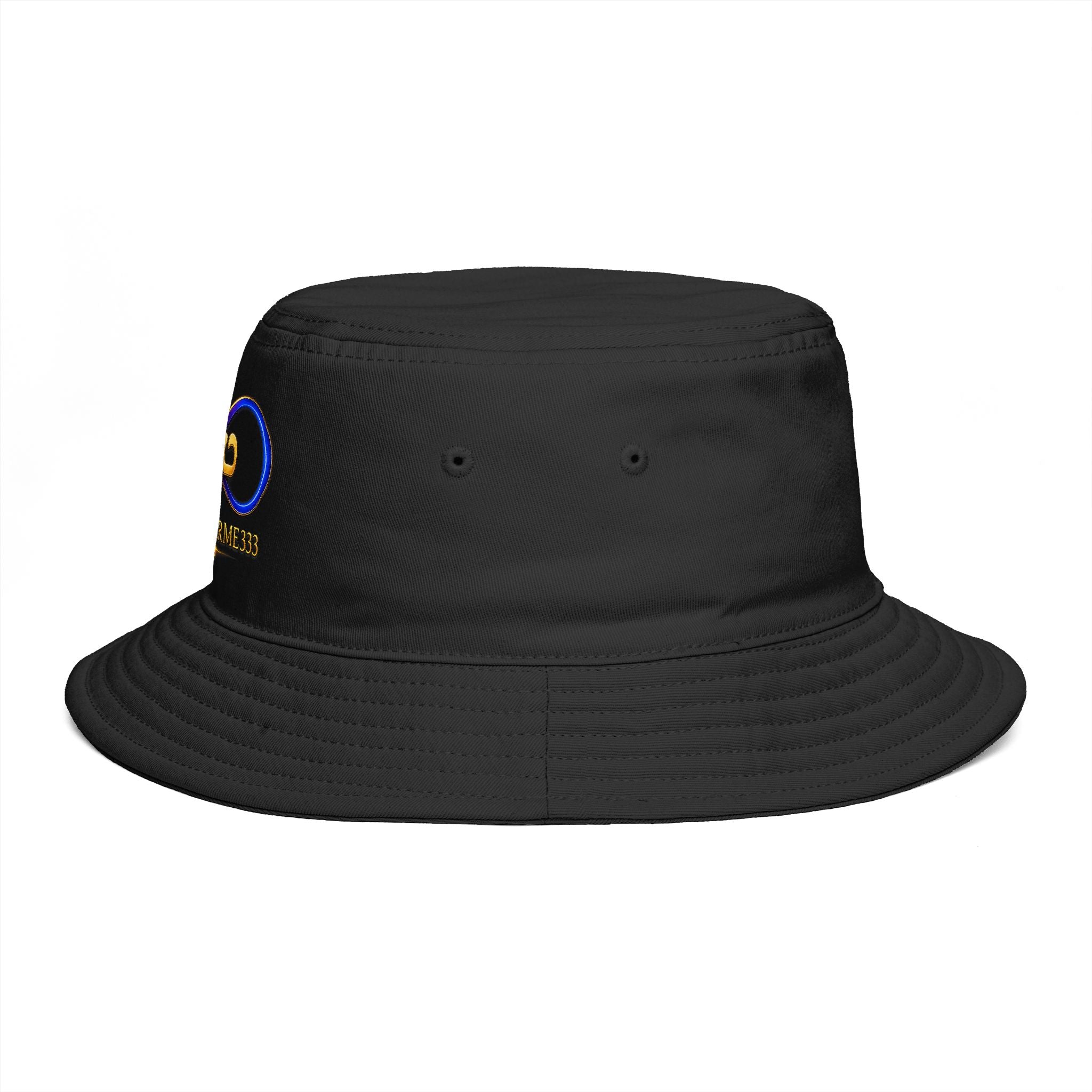 Bucket Hat — EmpowerMe333 Infinity Logo Embroidered Black Hat