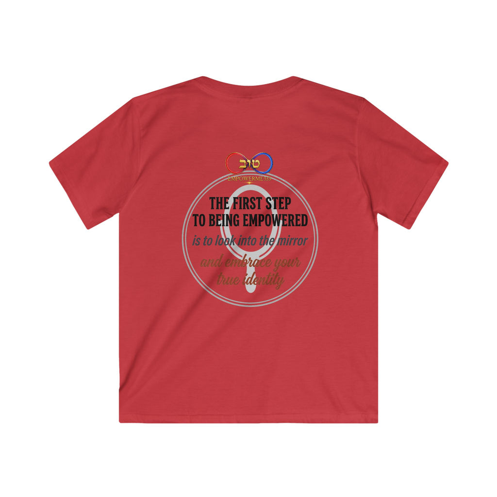 Kids Tee — "Look Into the Mirror and Embrace Your True Identity" Inspirational Shirt