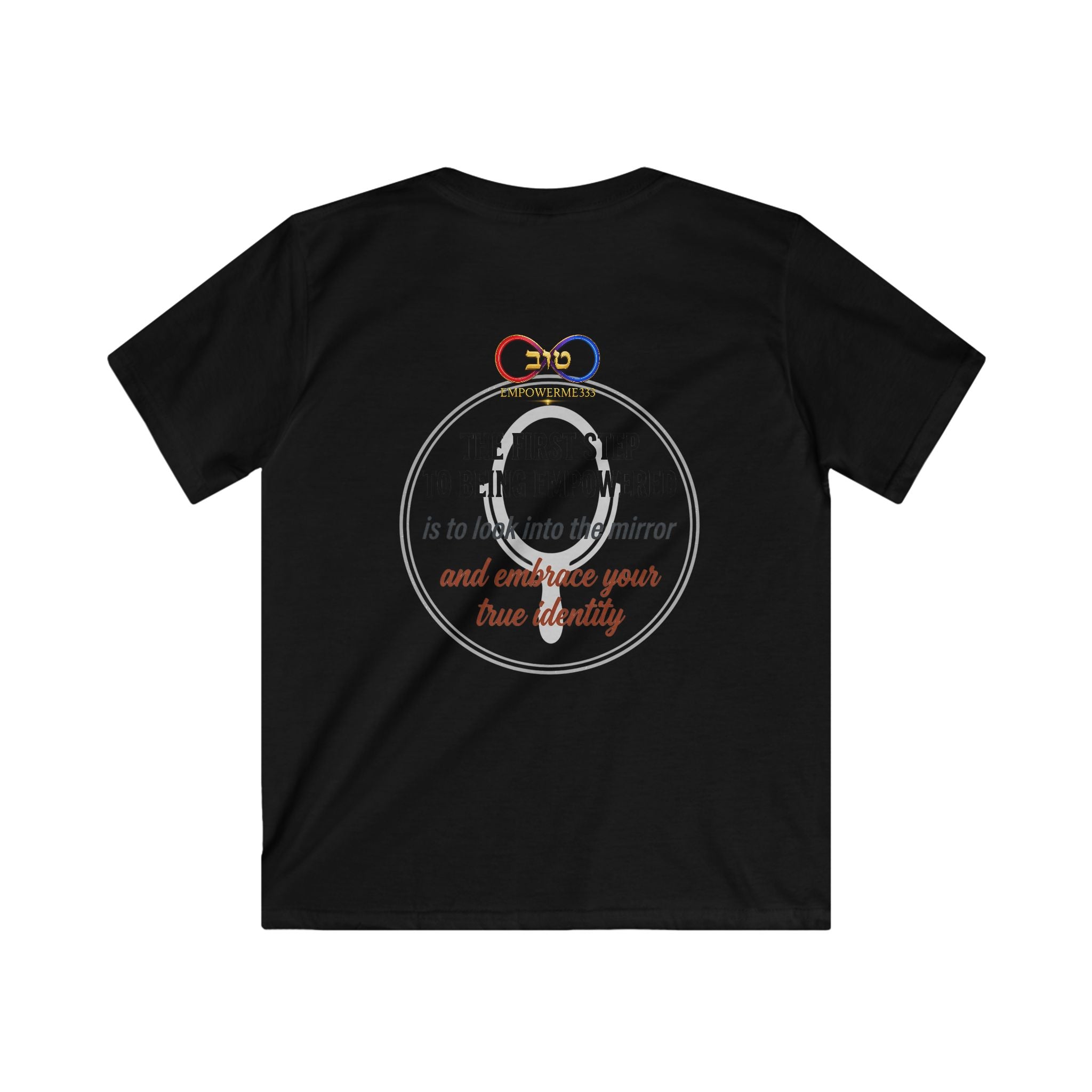 Kids Tee — "Look Into the Mirror and Embrace Your True Identity" Inspirational Shirt
