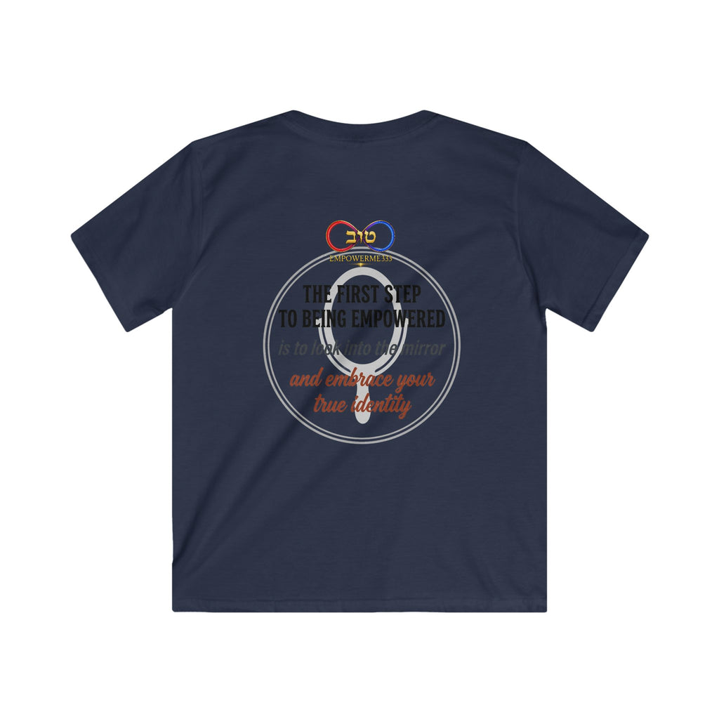 Kids Tee — "Look Into the Mirror and Embrace Your True Identity" Inspirational Shirt