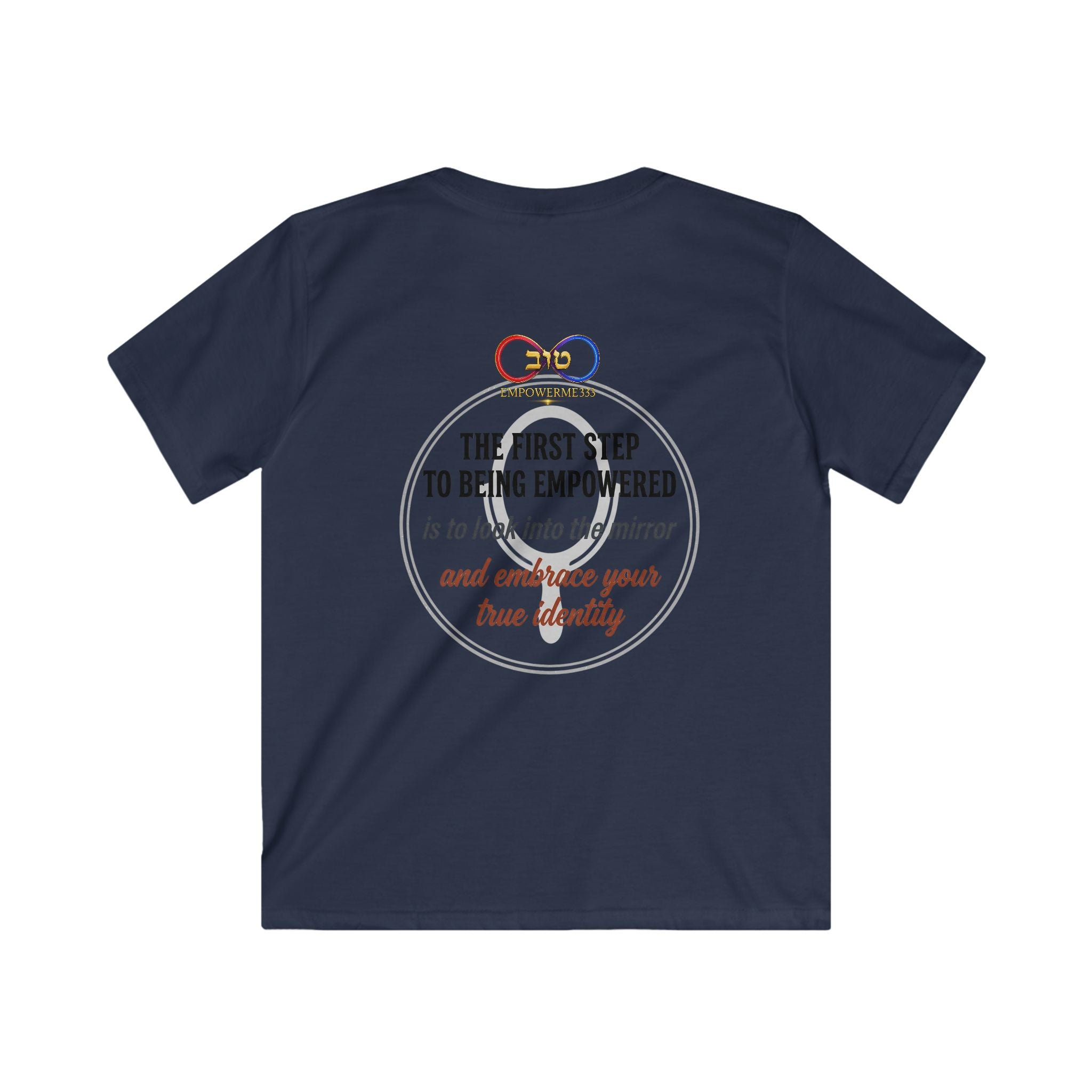 Kids Tee — "Look Into the Mirror and Embrace Your True Identity" Inspirational Shirt