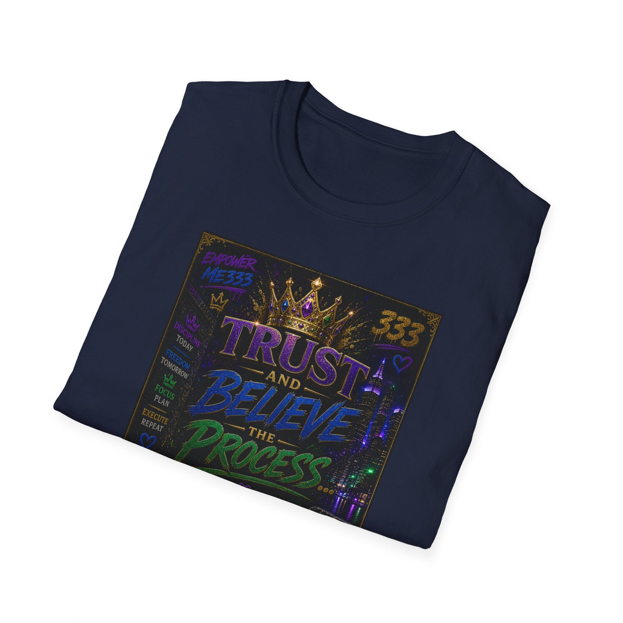 Trust and Believe Princess T-Shirt — Inspirational Crown Graphic Tee