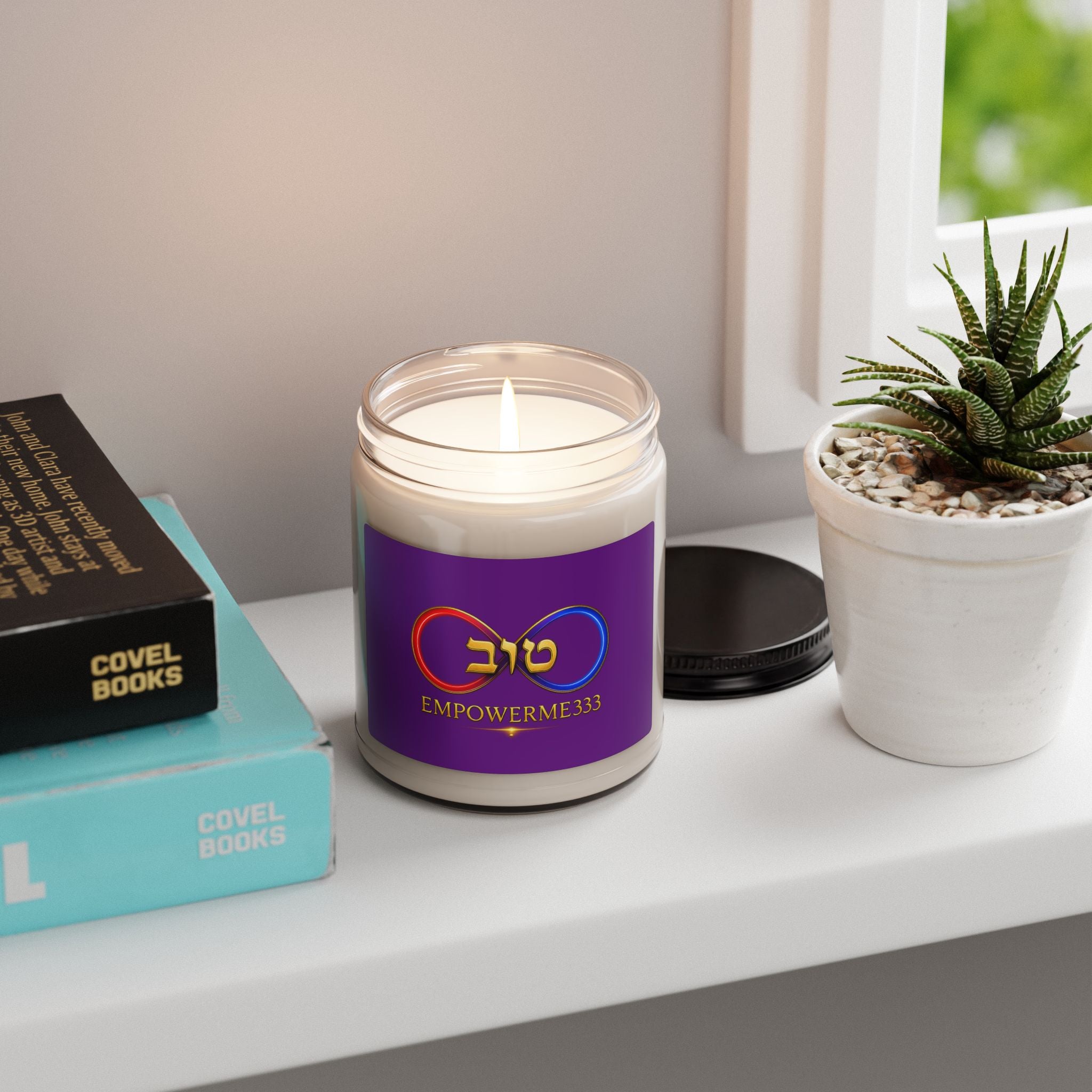 Soy Candle — EmpowerMe333 'Tov' Heart Scented Jar (9oz)