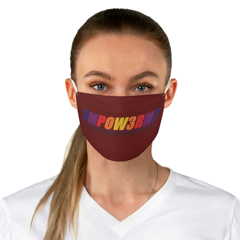 Empower Me Face Mask — Bold Retro '3MPOW3RM3' Graphic