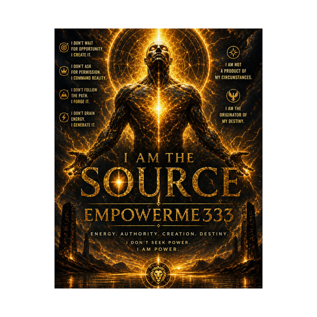 I Am The Source Matte Poster — EmpowerMe333 Spiritual Inspiration Print