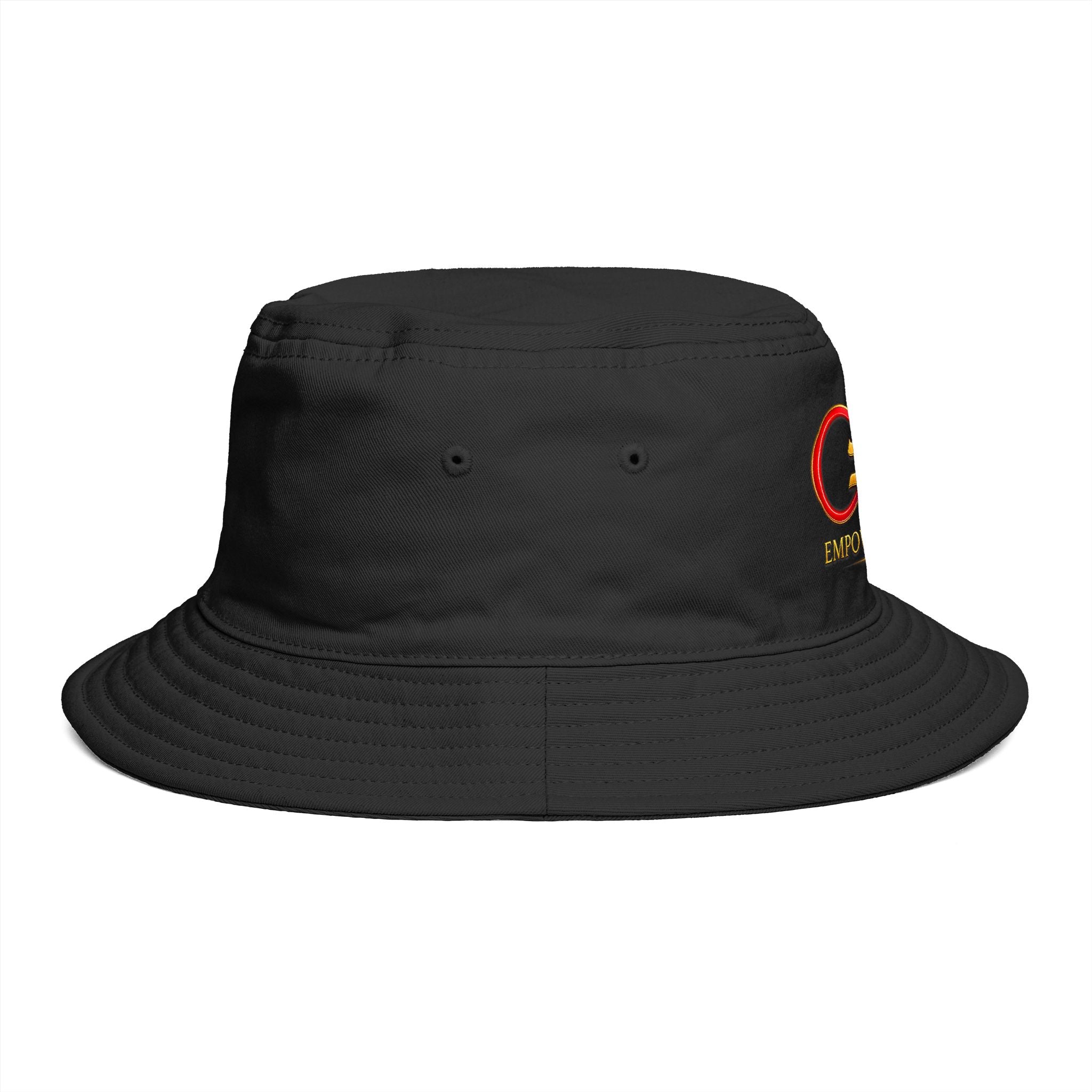 Bucket Hat — EmpowerMe333 Infinity Logo Embroidered Black Hat