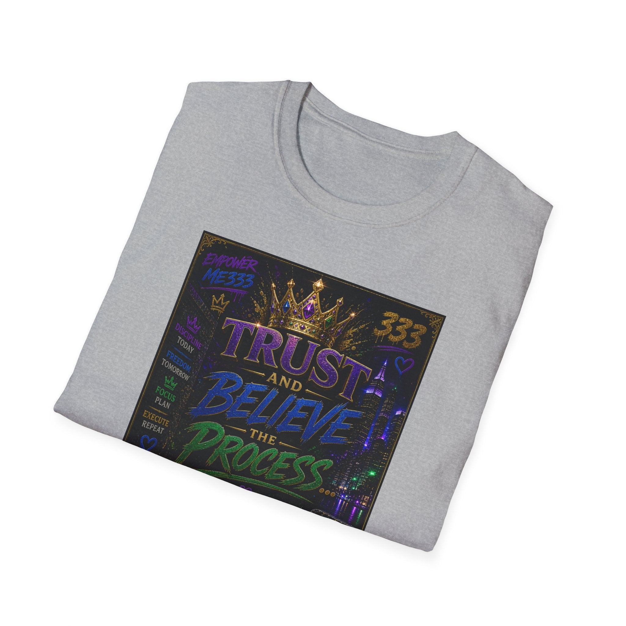 Trust and Believe Princess T-Shirt — Inspirational Crown Graphic Tee